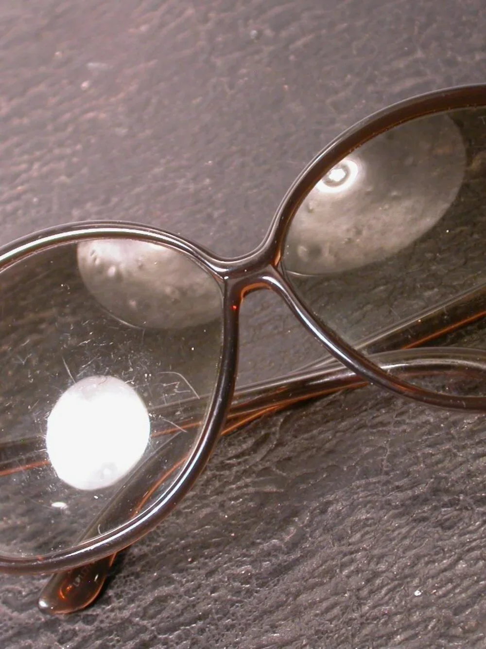 Tom Ford Brown Clear Round Sunglasses Made in Italy FRAME ONLY
